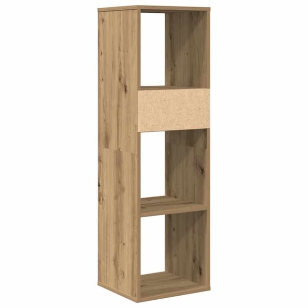 vidaXL bogskab 34x31x112 cm konstrueret træ kunsteg