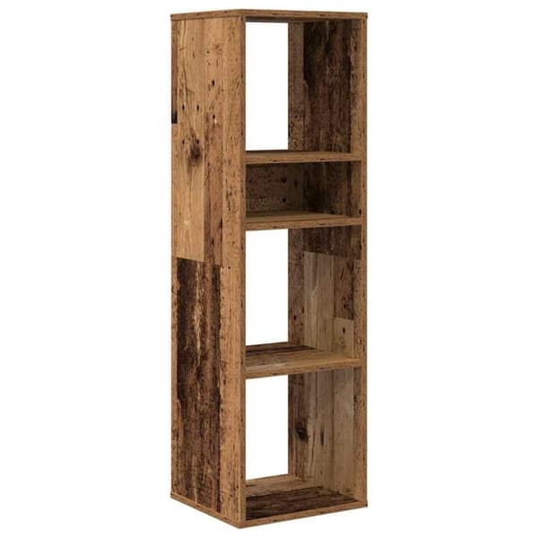 vidaXL Bokhylle gammelt tre 34x31x112 cm konstruert tre