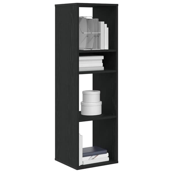 vidaXL bogreol 34x31x112 cm konstrueret træ sort