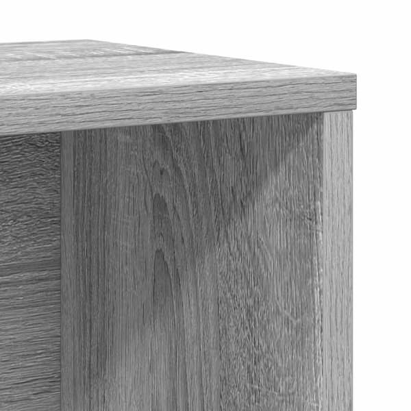 vidaXL bogreol 60x24x76,5 cm konstrueret træ grå sonoma-eg
