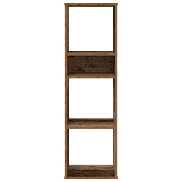 vidaXL bogreol 34x31x112 cm konstrueret træ antikt træ