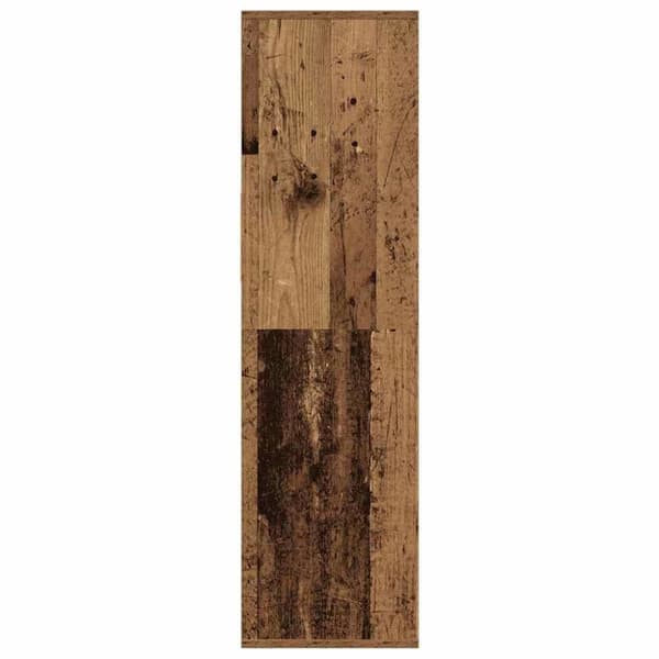 vidaXL bogreol 34x31x112 cm konstrueret træ antikt træ