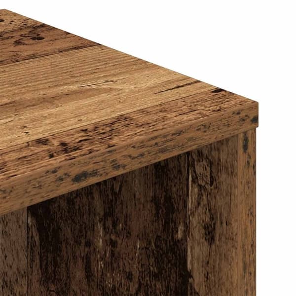 vidaXL bogreol 34x31x112 cm konstrueret træ antikt træ