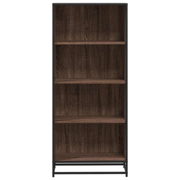 vidaXL Bokhylle brun eik 60x35x139 cm konstruert tre