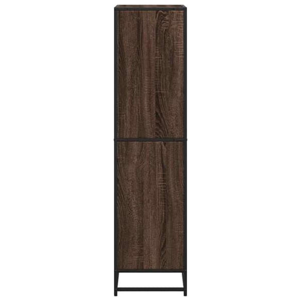 vidaXL Bokhylle brun eik 60x35x139 cm konstruert tre