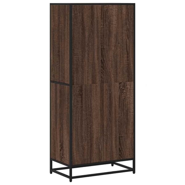 vidaXL Bokhylle brun eik 60x35x139 cm konstruert tre