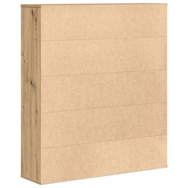 vidaXL Bokhylle artisan eik 89x24x101,5 cm konstruert tre