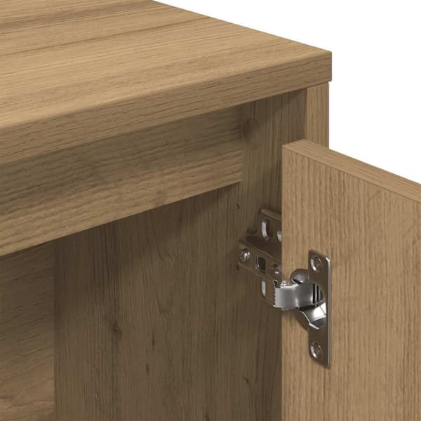 vidaXL Bokhylle artisan eik 89x24x101,5 cm konstruert tre