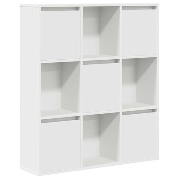 vidaXL Kirjahylly valkoinen 89x24x101,5 cm tekninen puu