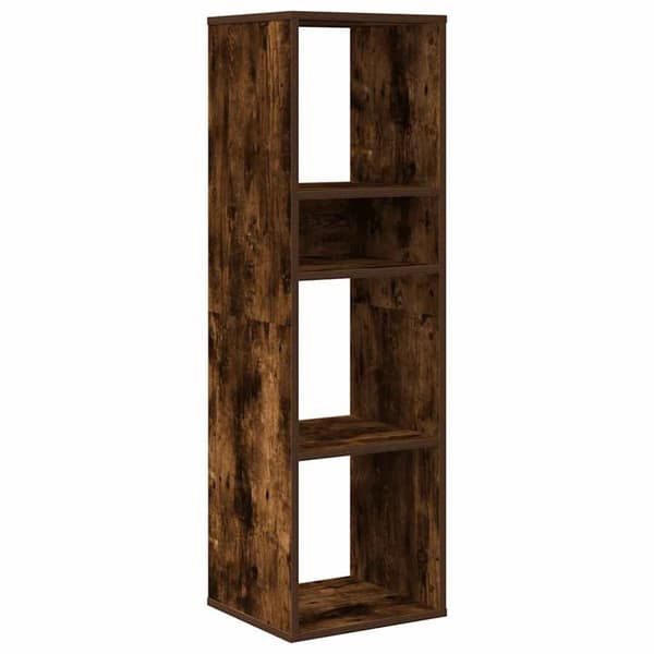 vidaXL bogreol 34x31x112 cm konstrueret træ røget egetræ