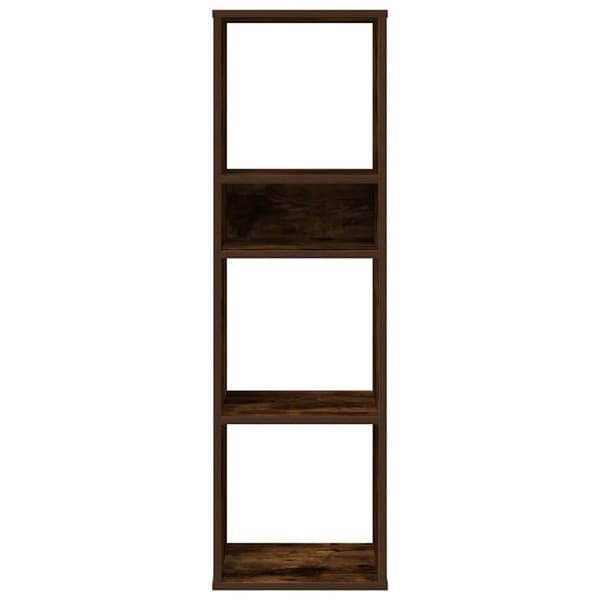 vidaXL bogreol 34x31x112 cm konstrueret træ røget egetræ
