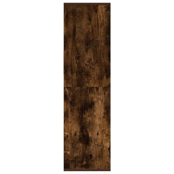 vidaXL bogreol 34x31x112 cm konstrueret træ røget egetræ