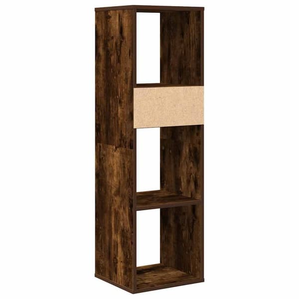 vidaXL bogreol 34x31x112 cm konstrueret træ røget egetræ