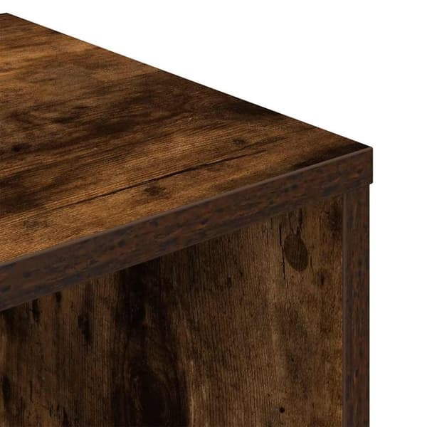 vidaXL bogreol 34x31x112 cm konstrueret træ røget egetræ