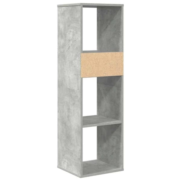 vidaXL bogreol 34x31x112 cm konstrueret træ betongrå