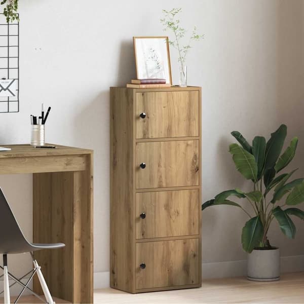 vidaXL bogreol 40x24x102 cm konstrueret træ kunsteg