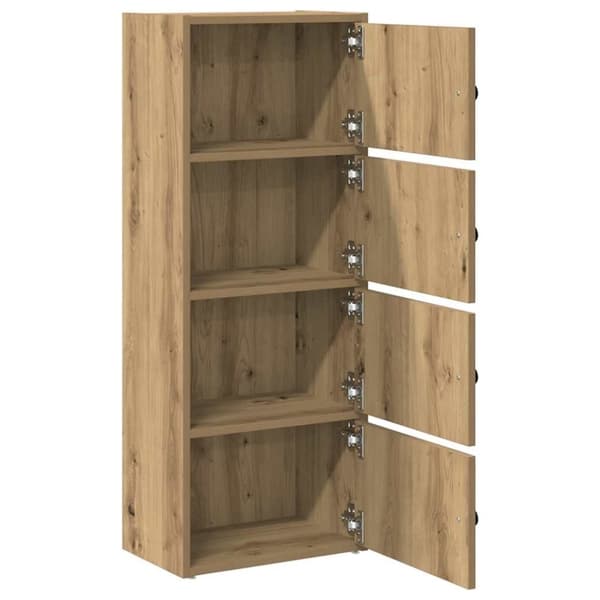 vidaXL bogreol 40x24x102 cm konstrueret træ kunsteg