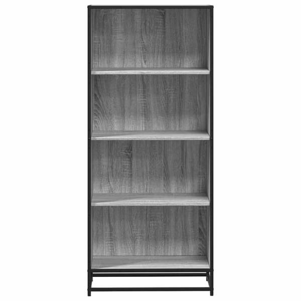 vidaXL bogreol 60x35x139 cm konstrueret træ grå sonoma-eg