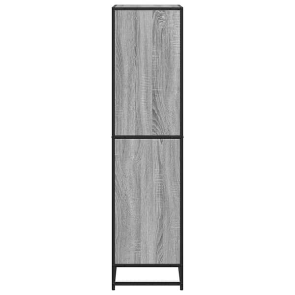 vidaXL bogreol 60x35x139 cm konstrueret træ grå sonoma-eg