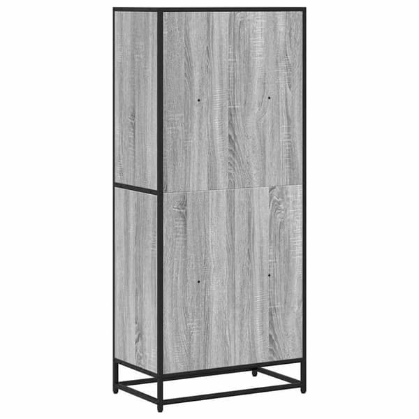 vidaXL bogreol 60x35x139 cm konstrueret træ grå sonoma-eg