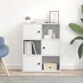 Miniatyrbilde 4 av 11: vidaXL Bokhylle hvit 60x24x76,5 cm konstruert tre
