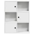 Miniatyrbilde 6 av 11: vidaXL Bokhylle hvit 60x24x76,5 cm konstruert tre