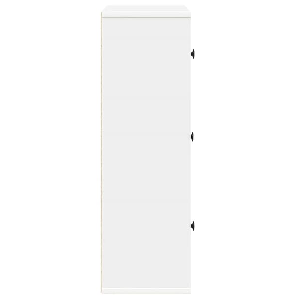 vidaXL Bokhylle hvit 60x24x76,5 cm konstruert tre