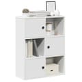 Miniatyrbilde 2 av 11: vidaXL Bokhylle hvit 60x24x76,5 cm konstruert tre