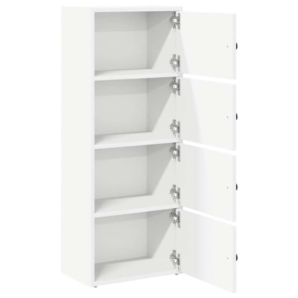 vidaXL Bokhylle hvit 40x24x102 cm konstruert tre