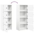 Miniatyrbilde 9 av 11: vidaXL Bokhylle hvit 40x24x102 cm konstruert tre