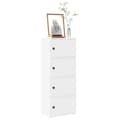 Miniatyrbilde 1 av 11: vidaXL Bokhylle hvit 40x24x102 cm konstruert tre