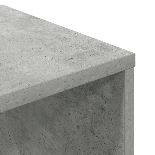 vidaXL Bokhylle betonggrå 34x31x112 cm konstruert tre