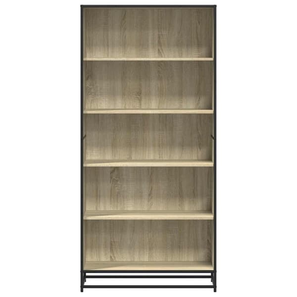 vidaXL Bokhylle sonoma eik 80,5x35x170,5 cm konstruert tre