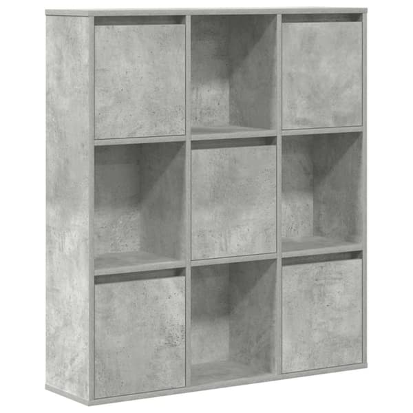 vidaXL bogreol 89x24x101,5 cm konstrueret træ betongrå