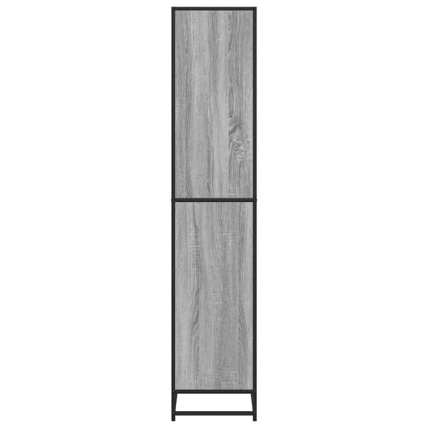 vidaXL Kirjahylly harmaa Sonoma 80,5x35x170,5 cm tekninen puu