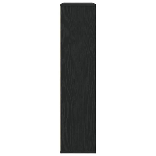 vidaXL Bokhylle svart eik 89x24x101,5 cm konstruert tre