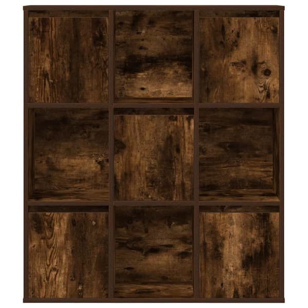 vidaXL Bokhylle røkt eik 89x24x101,5 cm konstruert tre