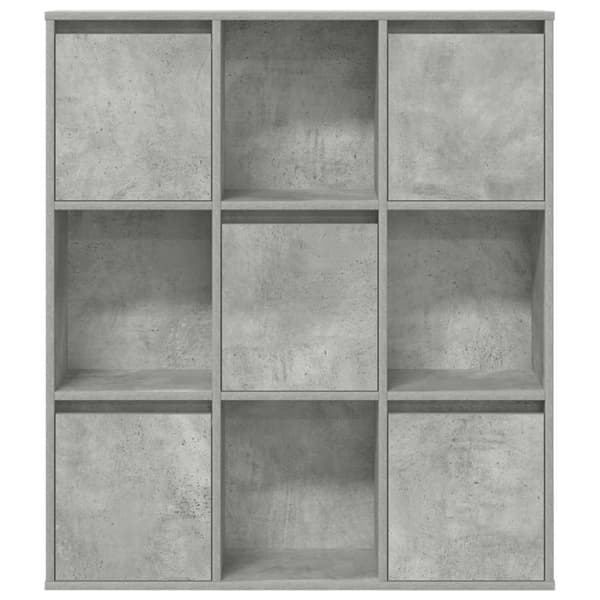 vidaXL Bokhylle betonggrå 89x24x101,5 cm konstruert tre