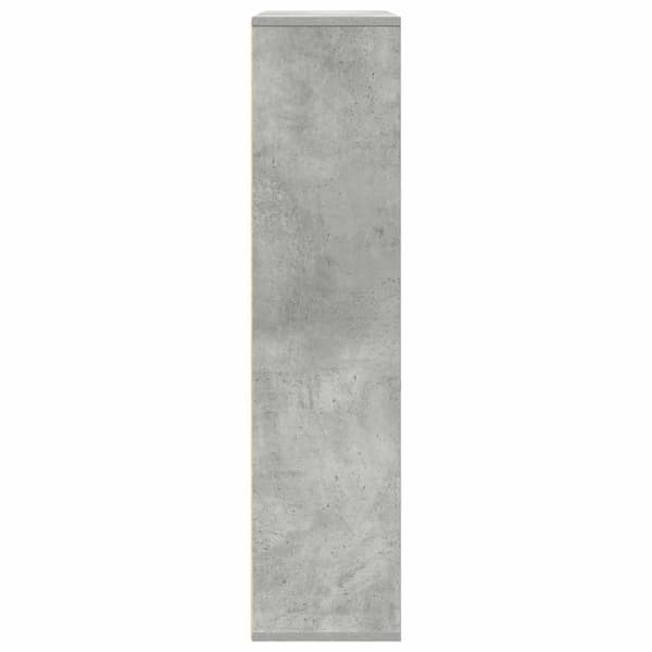 vidaXL Bokhylle betonggrå 89x24x101,5 cm konstruert tre