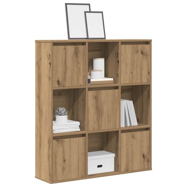 vidaXL Kirjahylly artesaani tammi 89x24x101,5 cm tekninen puu
