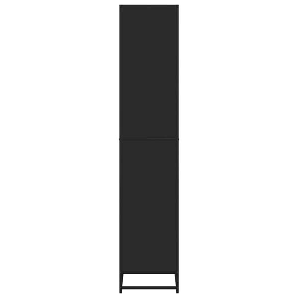 vidaXL bogreol 80,5x35x170,5 cm konstrueret træ sort