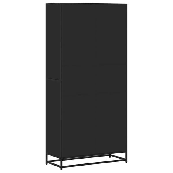 vidaXL bogreol 80,5x35x170,5 cm konstrueret træ sort