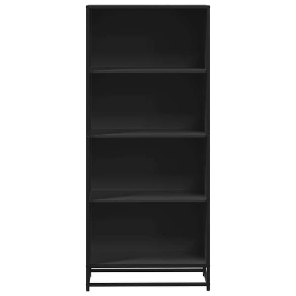 vidaXL Kirjahylly musta 60x35x139 cm tekninen puu