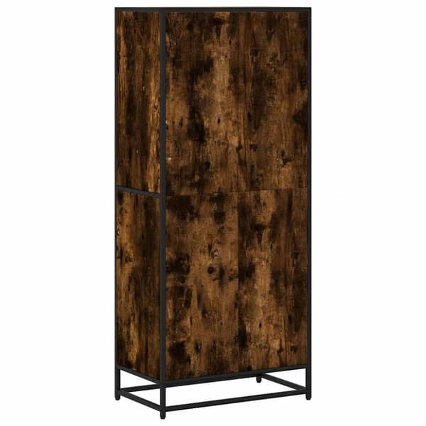 vidaXL bogreol 60x35x139 cm konstrueret træ røget egetræsfarve