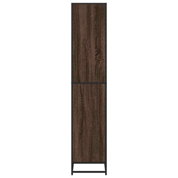 vidaXL bogreol 80,5x35x170,5 cm konstrueret træ brun egetræsfarve
