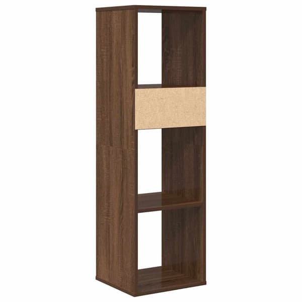 vidaXL Bokhylle brun eik 34x31x112 cm konstruert tre