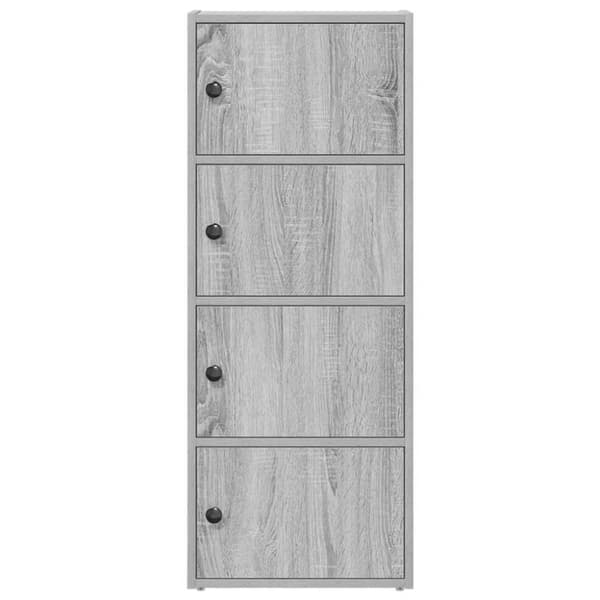 vidaXL Bokhylle grå sonoma 40x24x102 cm konstruert tre