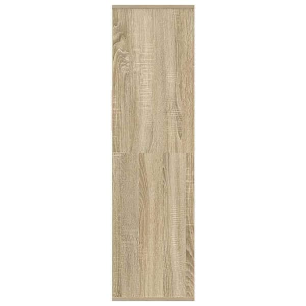 vidaXL Bokhylle sonoma eik 34x31x112 cm konstruert tre