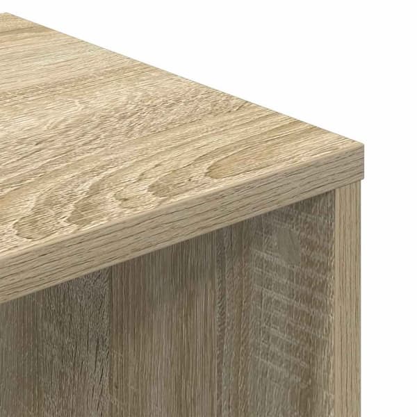 vidaXL Bokhylle sonoma eik 34x31x112 cm konstruert tre