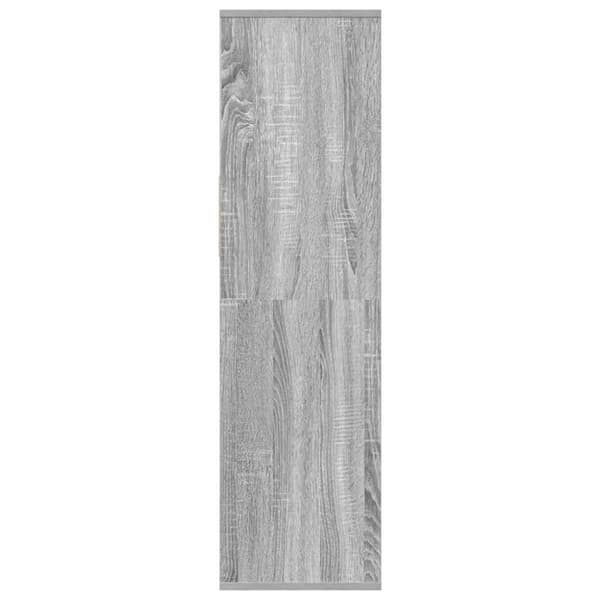 vidaXL bogreol 34x31x112 cm konstrueret træ grå sonoma-eg